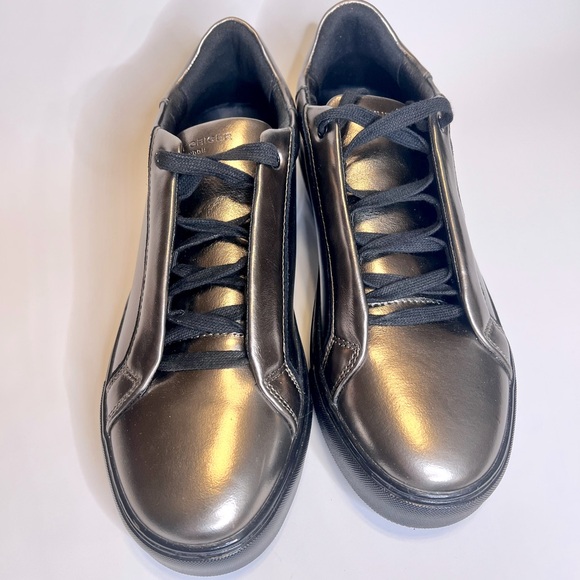 NWOB $150 Men’s Kurt Geiger Gunmetal Laney Grey Sneakers Multiple Sizes - NEW! - Picture 2 of 8